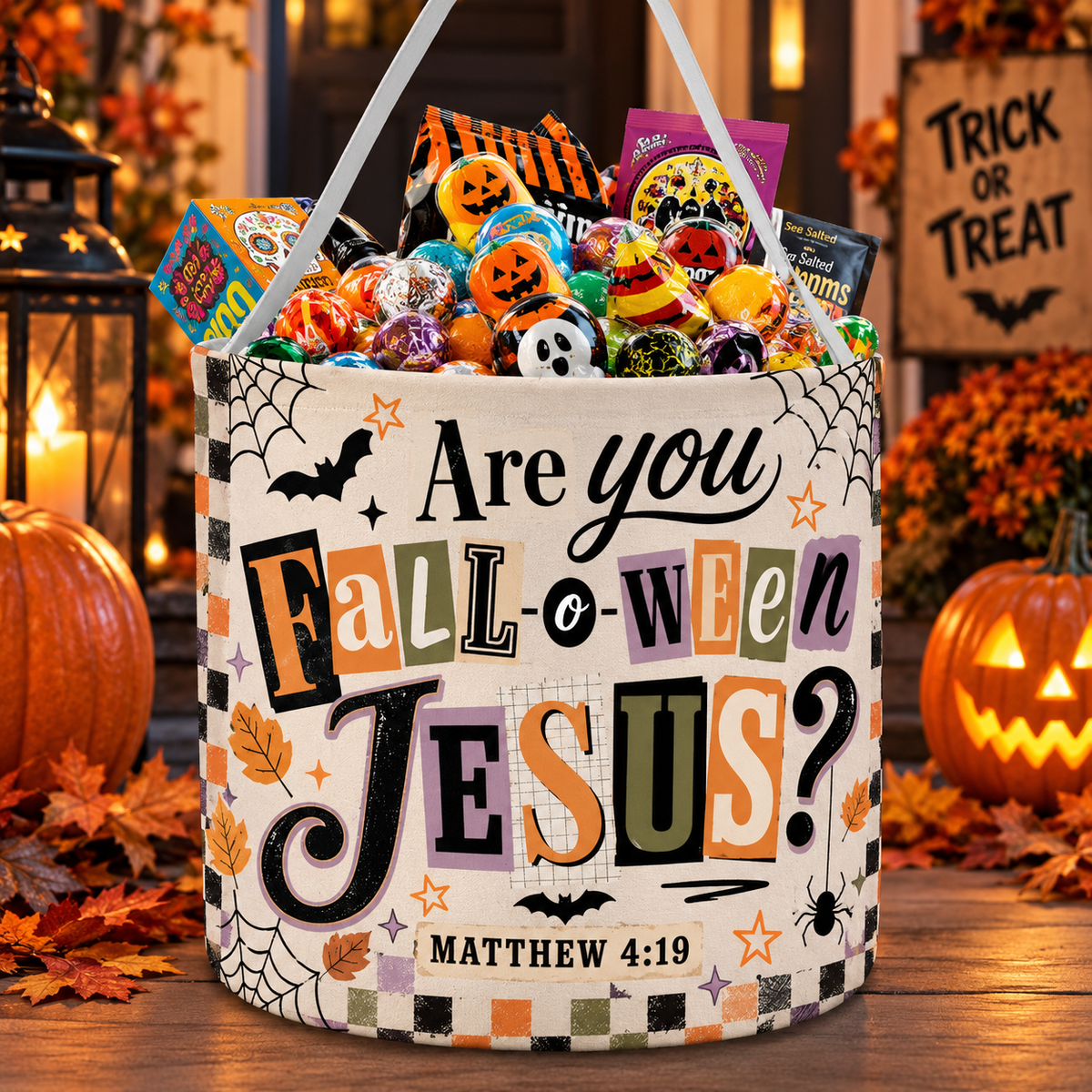 Fall-o-ween Jesus Candy Basket