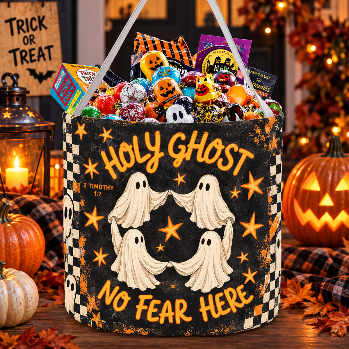 Holy Ghost No Fear Here Candy Basket