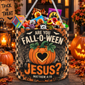 Fall-o-ween Jesus Pumpkin Candy Basket