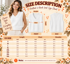 Personalized Snowman Gift Pattern Knitted V-Neck Vest