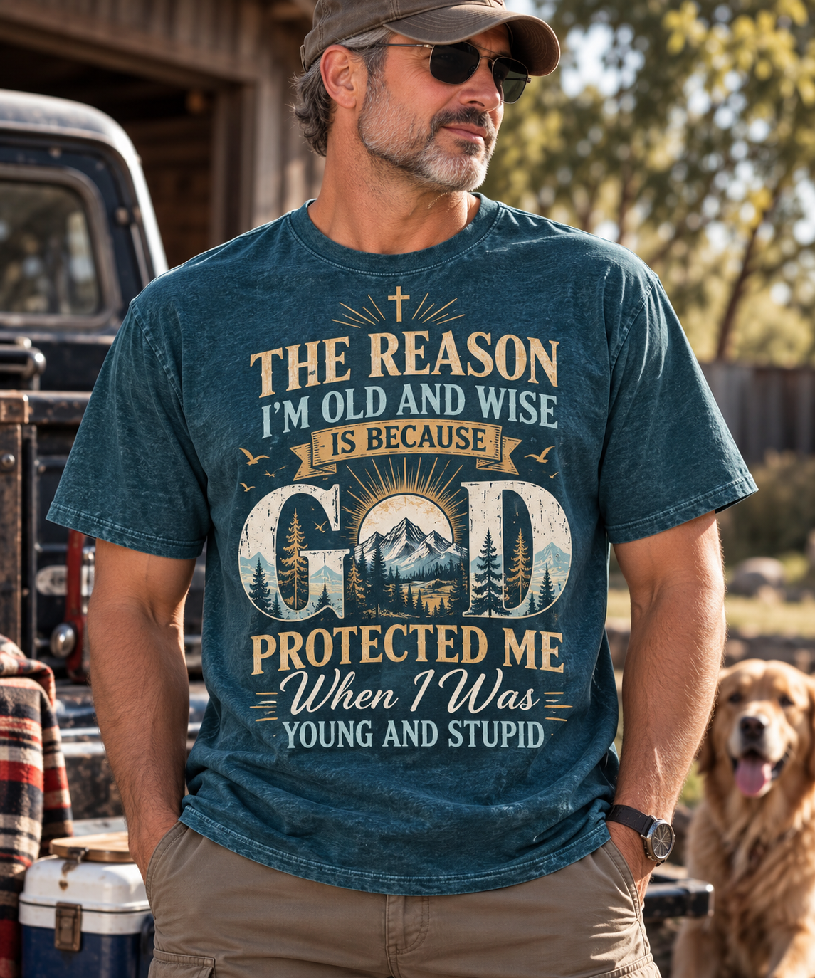 Jesus Christmas Patchwork Christian T-Shirt