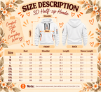 Personalized Navy Gingham Patchwork Half-Zip Hoodie