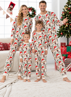 Santa Golden Retriever Family Mixed Cotton Pajamas