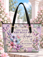 The God Who Heals Me Rapha Floral Butterfly Saddle Bag