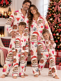 Cozy Santa Cat Family Ice Silk Pajamas