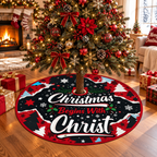Christmas Begins With Christ Christmas Tree Skirt