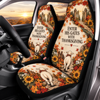 Enter His Gates Thanksgiving Car Seat Covers