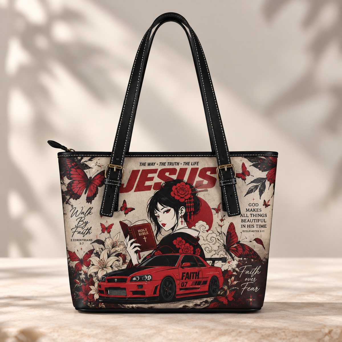 Walk By Faith Anime Saddle Bag