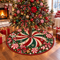 Peppermint Swirl Christmas Tree Skirt