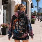 I Can Do All Things Through Christ Lion Galaxy Hoodie