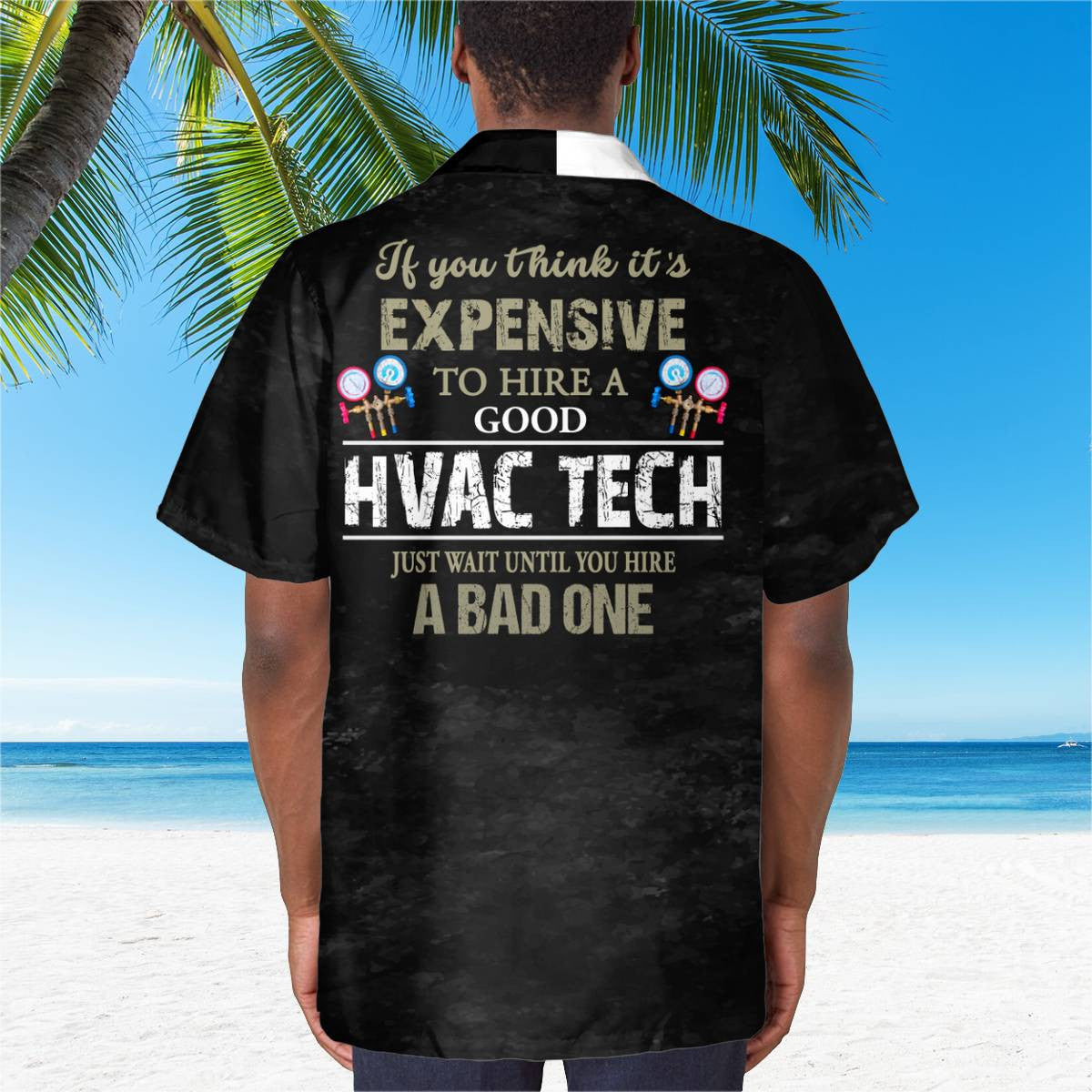 Awesome HVAC Tech- AOP Pocket Hawaiian Shirt - grunx260804-0206