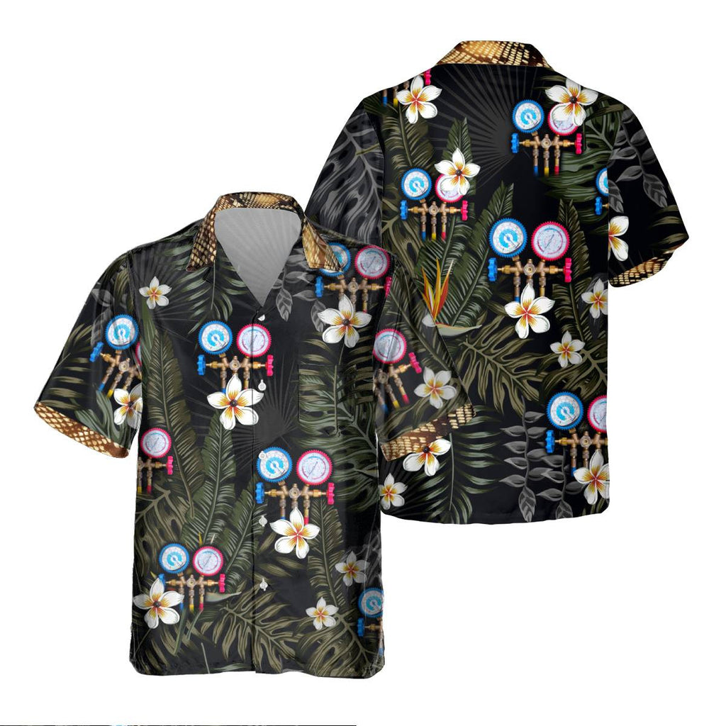 Awesome HVAC Tech - AOP Pocket Hawaiian Shirt - grunx260804-0207