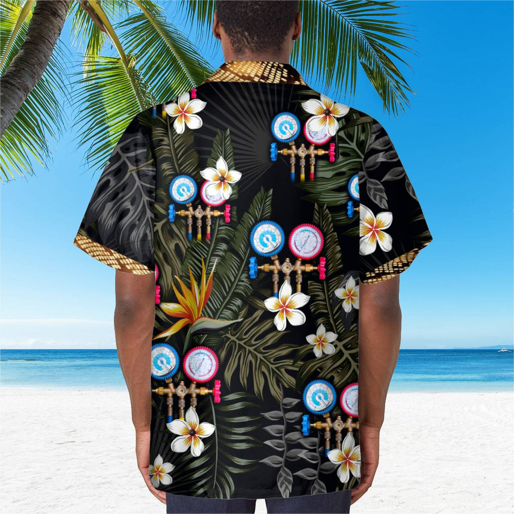 Awesome HVAC Tech - AOP Pocket Hawaiian Shirt - grunx260804-0207