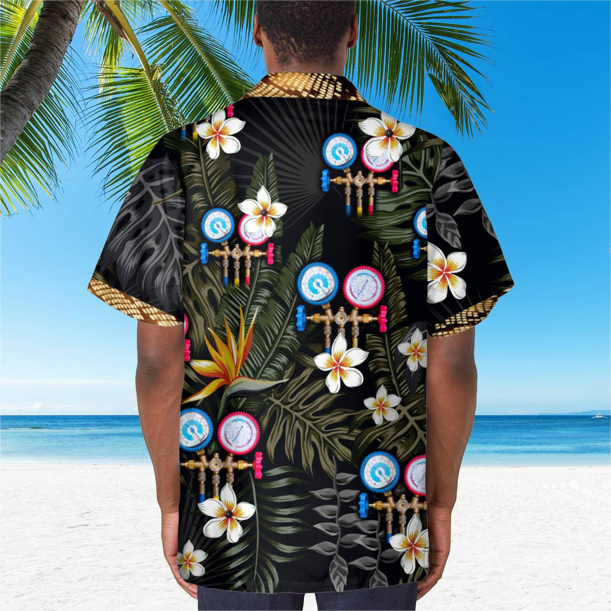 Awesome HVAC Tech - AOP Pocket Hawaiian Shirt - grunx260804-0207