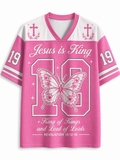 Jesus Is King Butterfly Revelation 19 T-Shirt Jersey