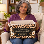 Personalized Leopard Daisy Storage Basket