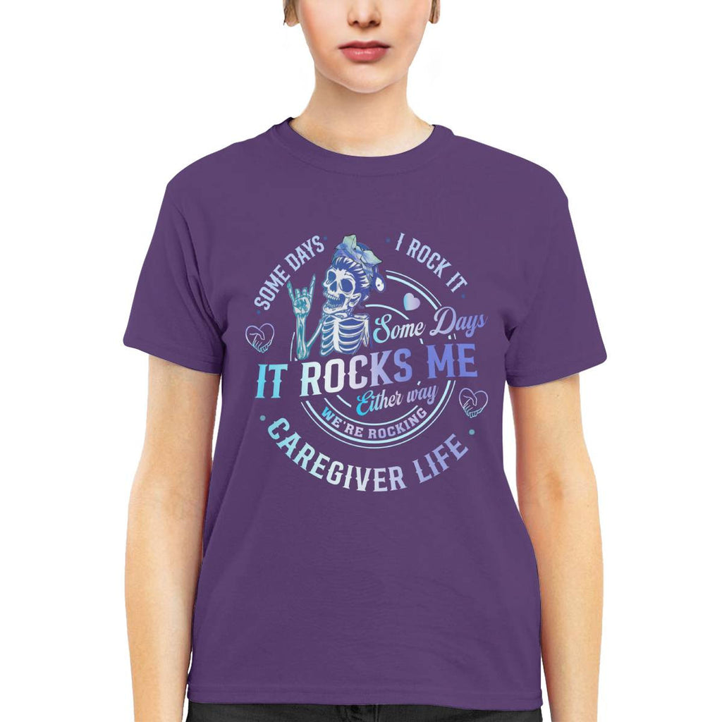Awesome Caregiver Life-T-shirt-#F100724RCKNG1FCAREZ4