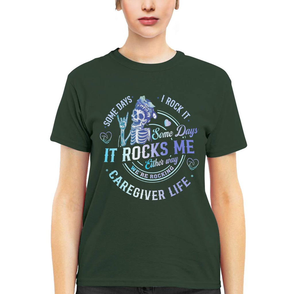 Awesome Caregiver Life-T-shirt-#F100724RCKNG1FCAREZ4