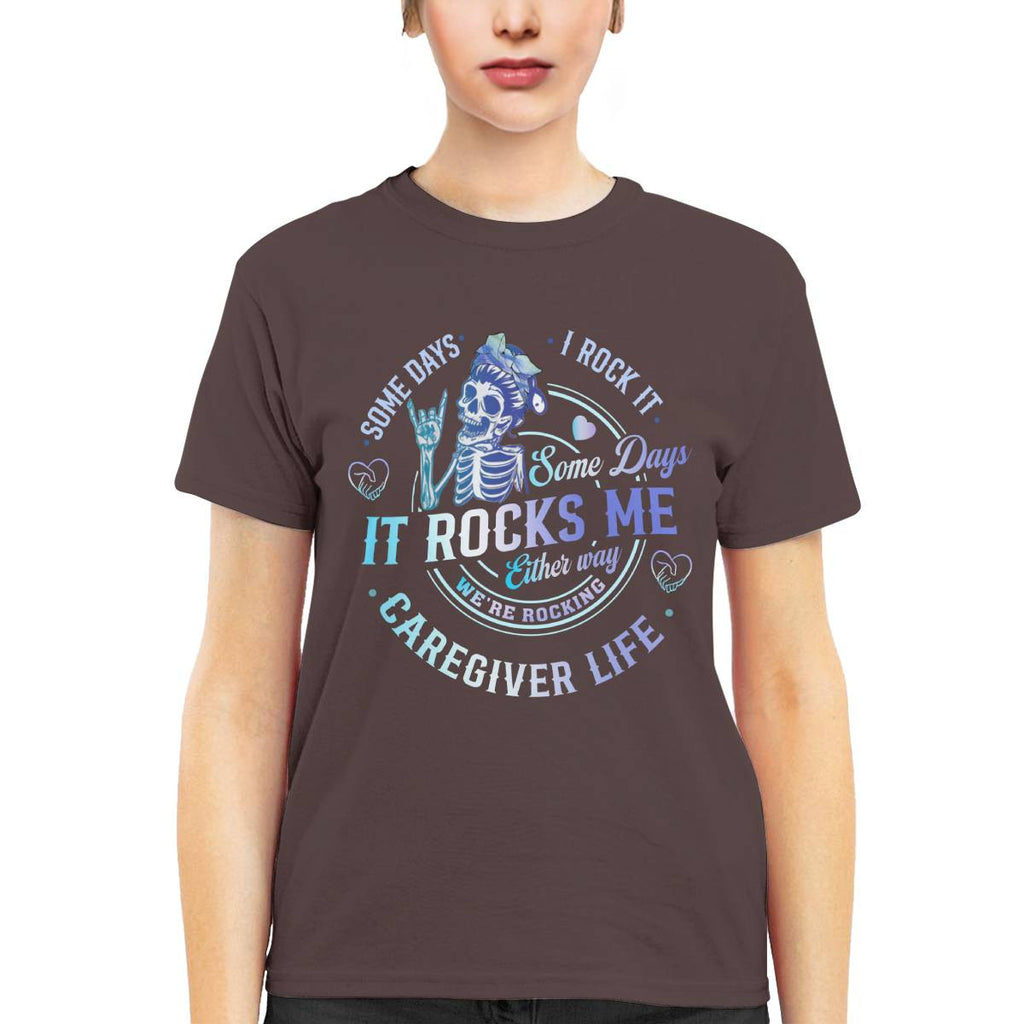 Awesome Caregiver Life-T-shirt-#F100724RCKNG1FCAREZ4