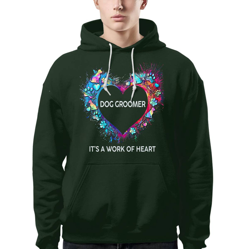 Awesome Dog Groomer Its a work of heart-T-shirt - grunx260804-0030