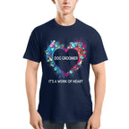 Awesome Dog Groomer Its a work of heart-T-shirt - grunx260804-0030