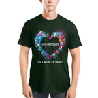 Awesome Dog Groomer Its a work of heart-T-shirt - grunx260804-0030