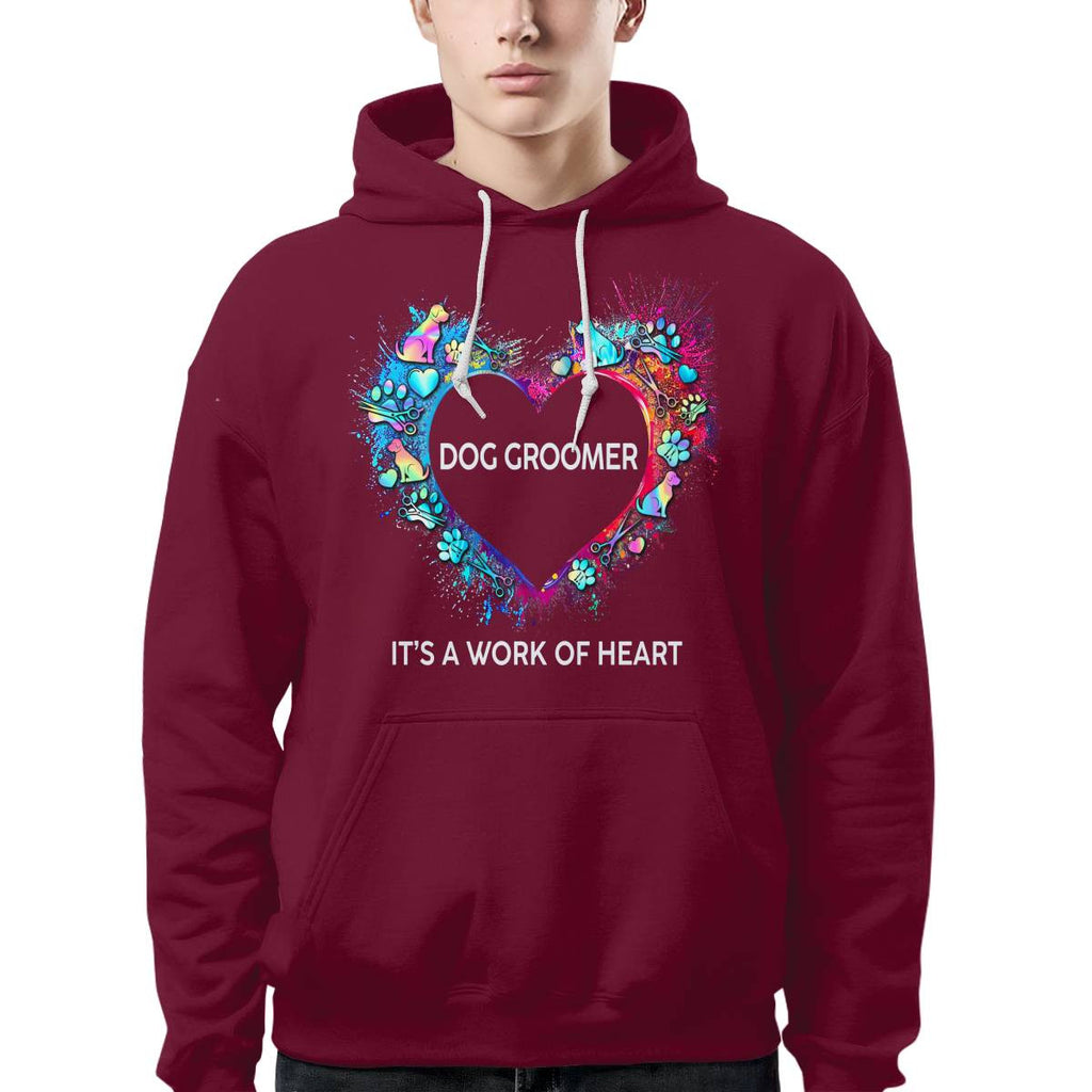 Awesome Dog Groomer Its a work of heart-T-shirt - grunx260804-0030
