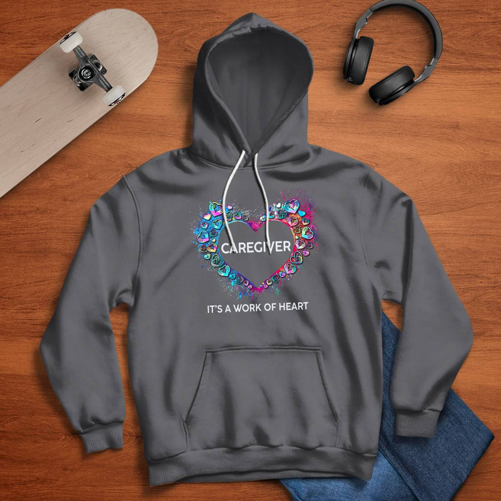 Awesome Caregiver Its a work of heart-T-shirt-#F290624WORKOF7FCAREZ4