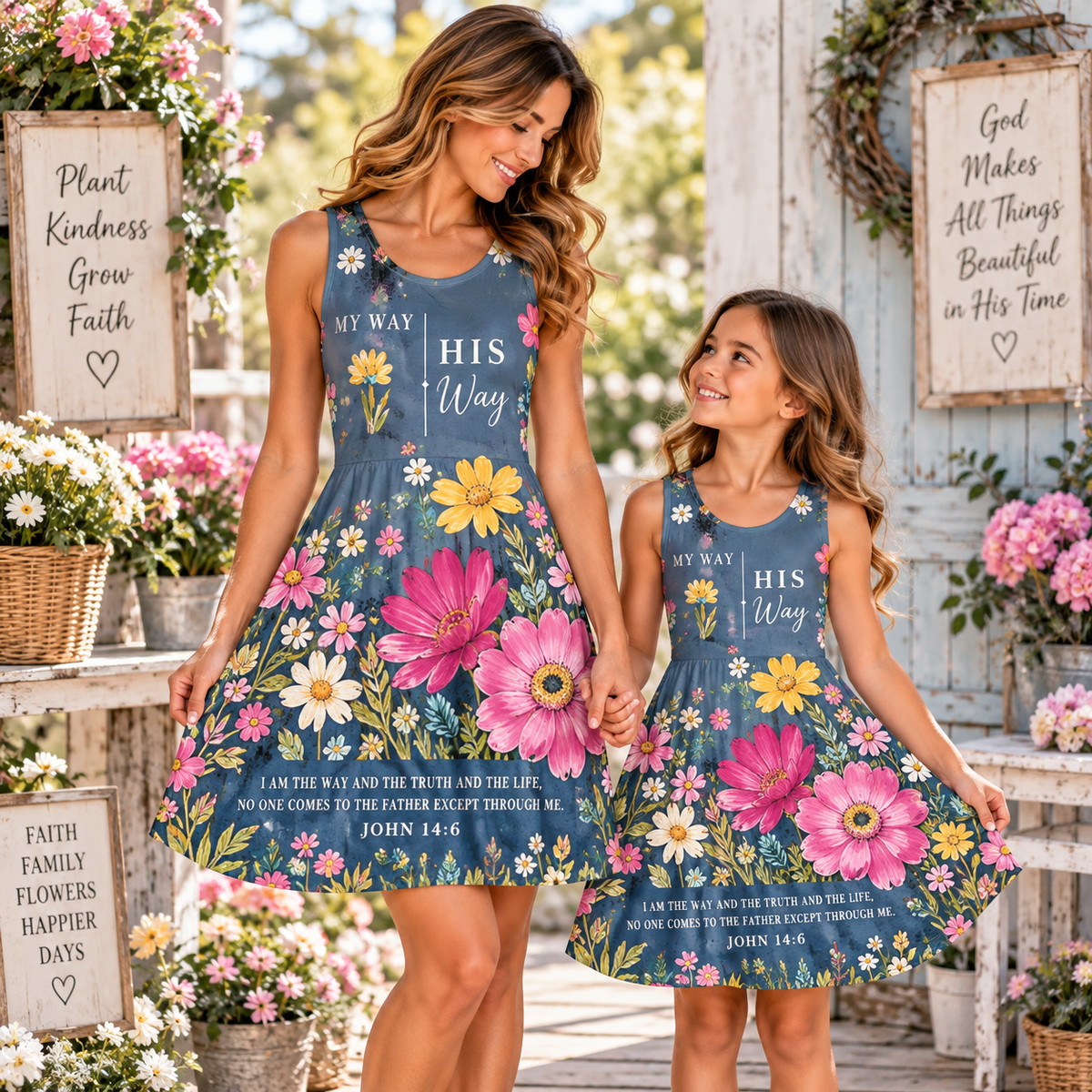 My Way His Way Floral Sleeveless Dress