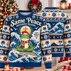Personalized Same Peace Different Season Ugly Sweater