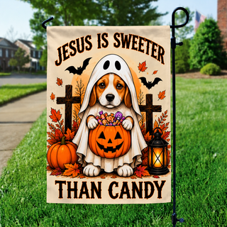 Jesus Is Sweeter Than Candy Garden Flag