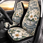 God's Love Blooms Floral Car Seat Covers
