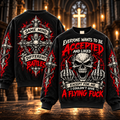 No Approval Needed – Sarcastic Skull Sweatshirt
