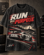 Run With Purpose Christian Race Car T-Shirt