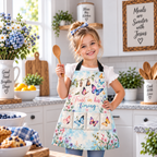 Trust in His Timing Butterfly Kids Apron