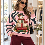Personalized Book Snowman Sweatshirt