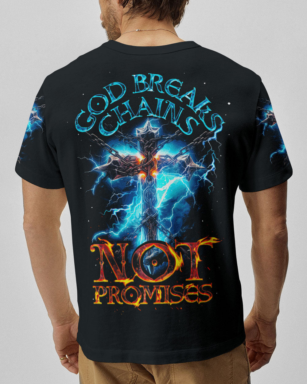 God Breaks Chains Not Promises Men's All Over Print Shirt - Trunx099614