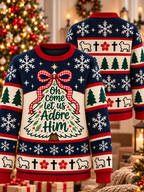 Oh Come Let Us Adore Him Ugly Sweater