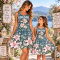God Says The Victory Is His Floral Sleeveless Dress
