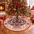 Thrones Angel Righteousness and Justice Christmas Tree Skirt