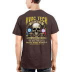 Awesome HVAC Tech using a high school diploma-T-shirt - grunx260804-0248