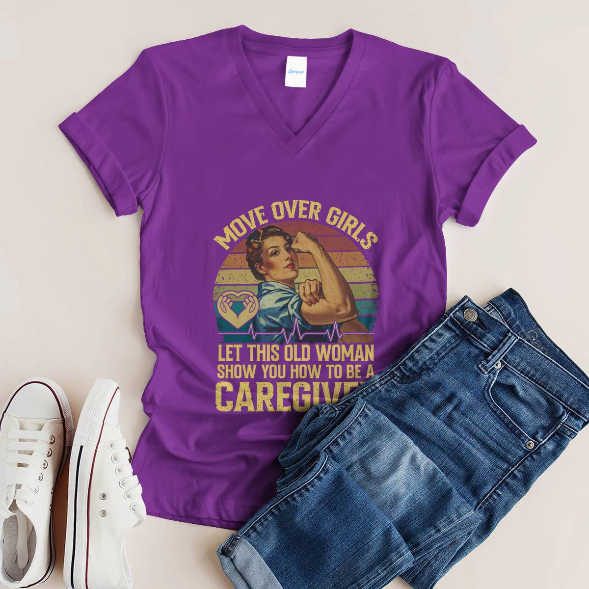 Awesome Caregiver-T-shirt-#F310824OVGIR2FCAREZ4