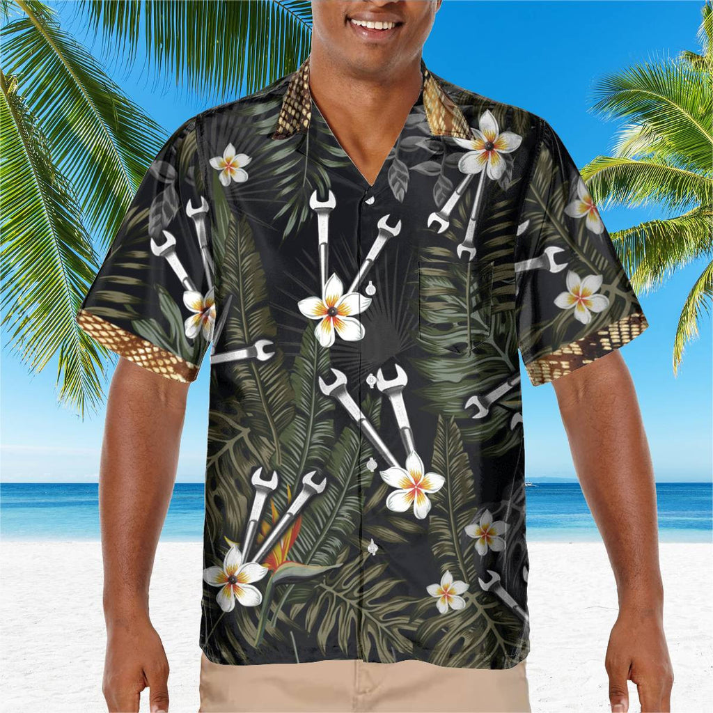 Awesome Ironworker - AOP Pocket Hawaiian Shirt - grunx260804-0271