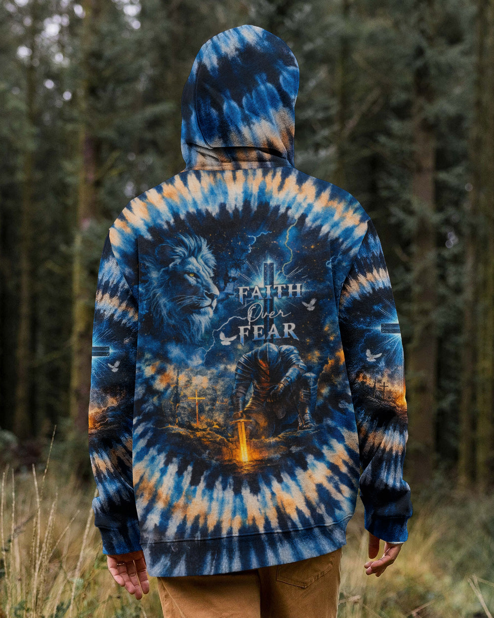 Faith Over Fear Swirl  Men's All Over Print Shirt - Trunx133057