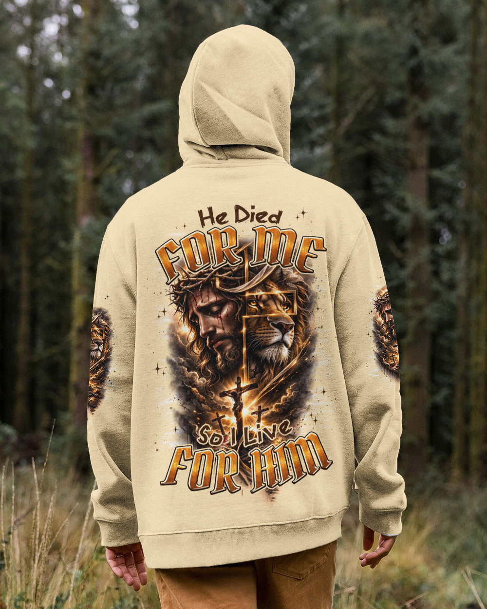 He Died For Me So I Live For Him Men's All Over Print Shirt - Trunx984722