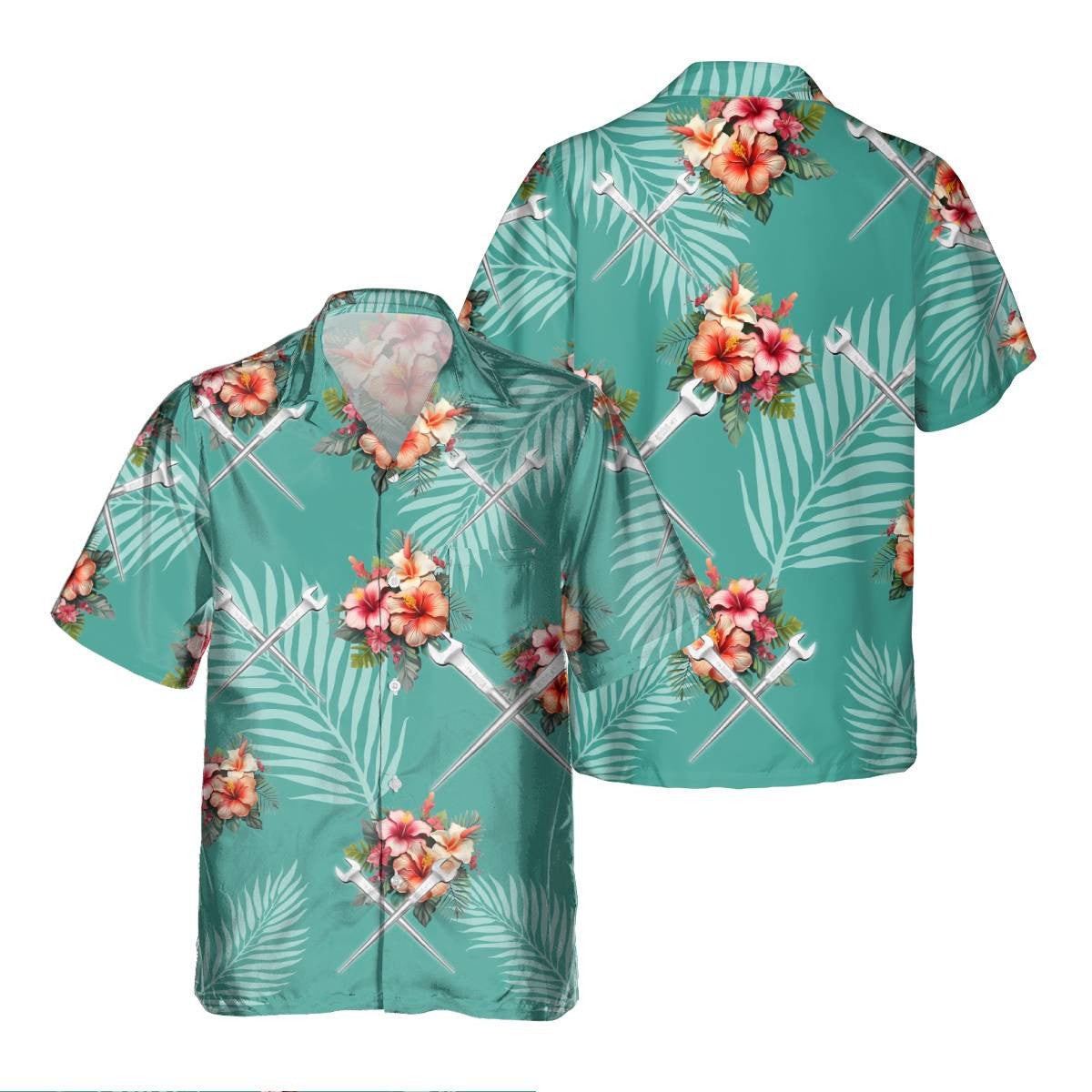 Awesome Ironworker- AOP Pocket Hawaiian Shirt - grunx260804-0268
