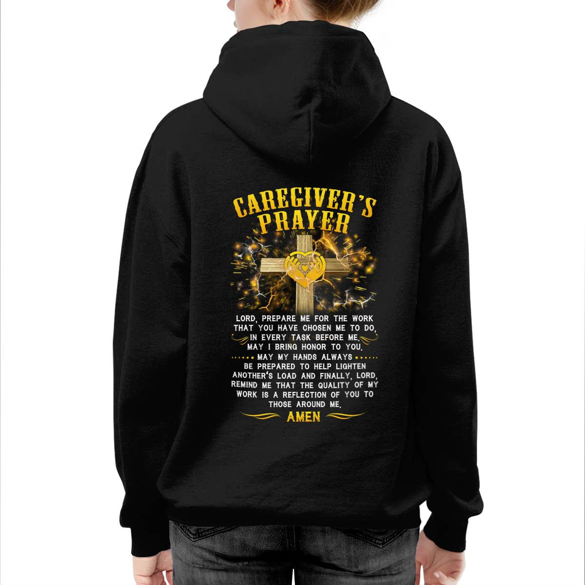 Awesome Caregiver's Prayer-T-shirt-#F250624EVTAS6BCAREZ4