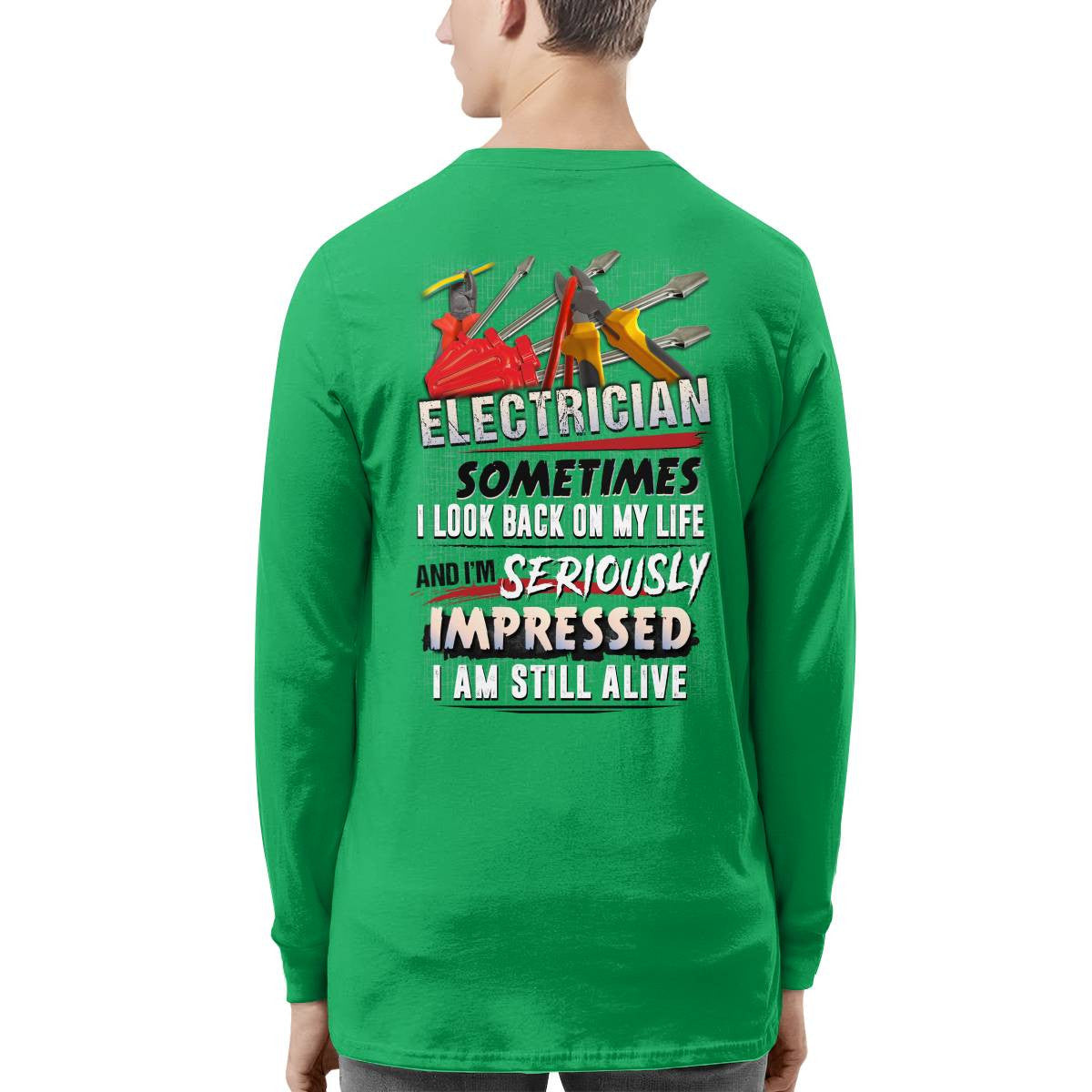 Awesome Electrician-T-shirt - grunx260804-0080