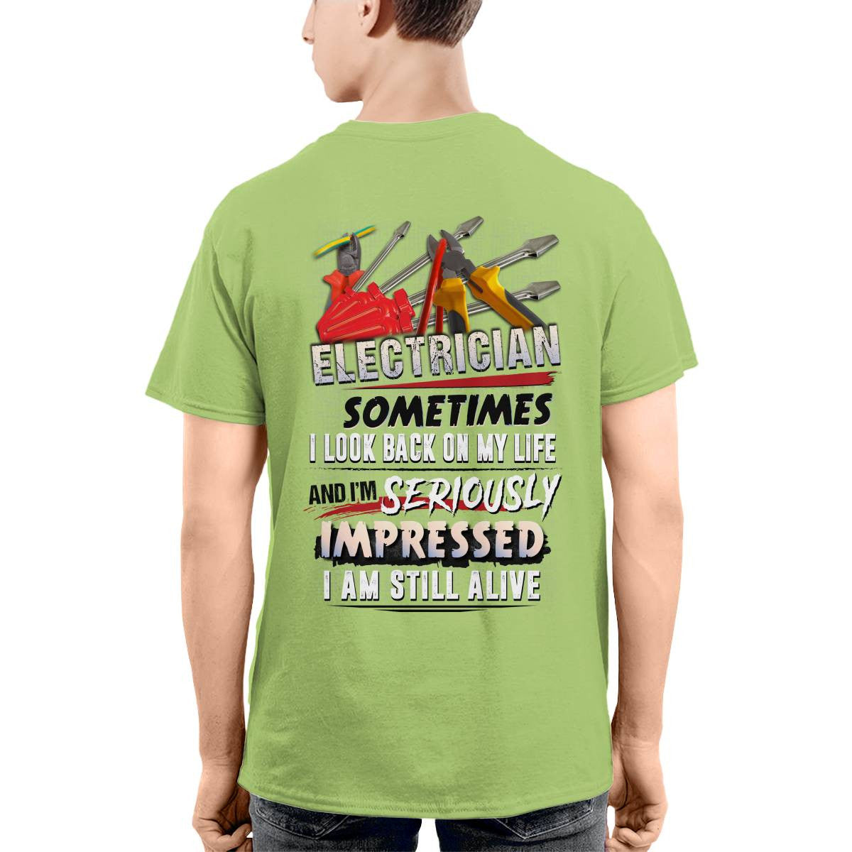Awesome Electrician-T-shirt - grunx260804-0080