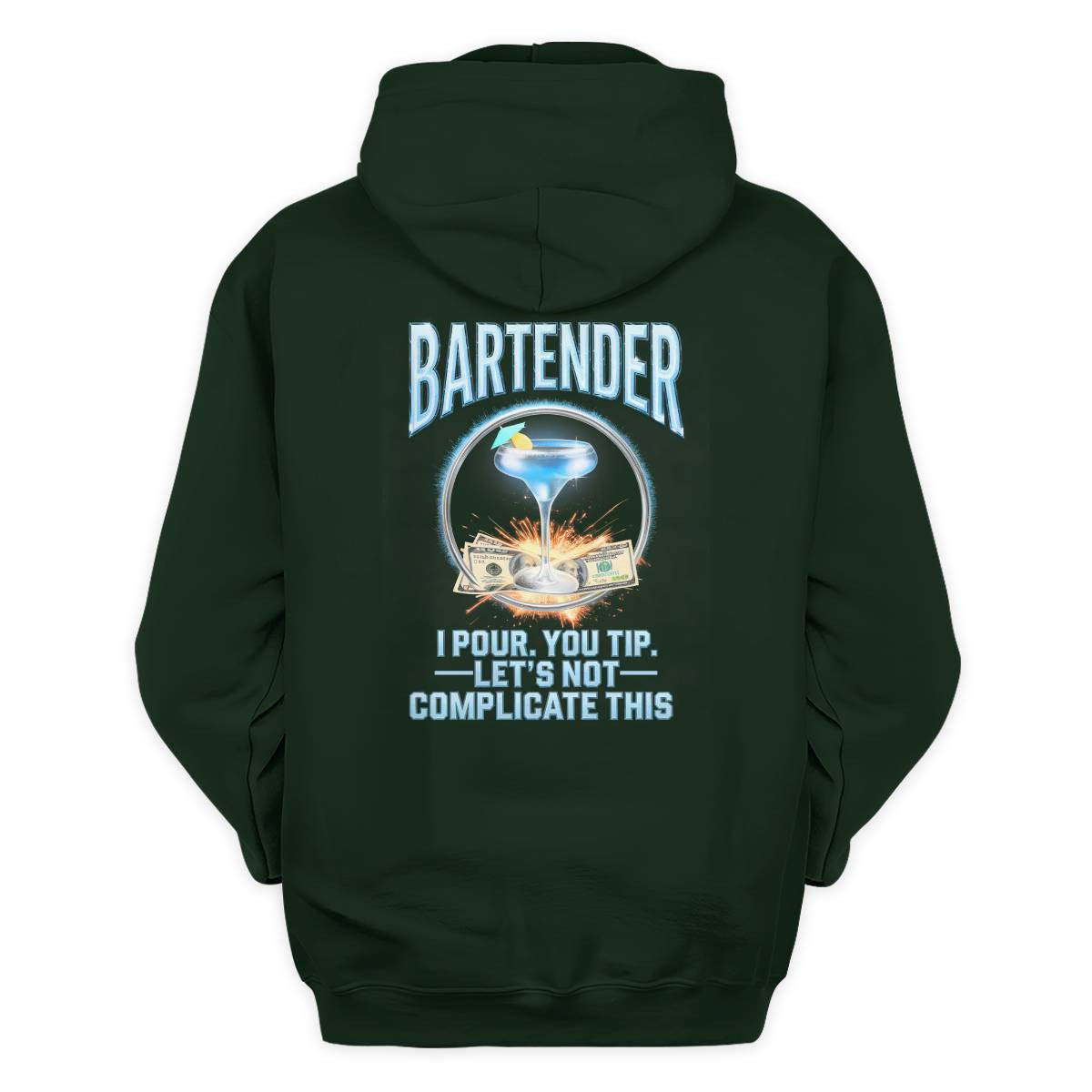 Awesome Bartender -Hoodie - grunx260804-0243
